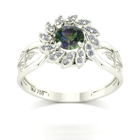 Anel de Formatura de Serviço Social Magnus Flos II Ouro 18k