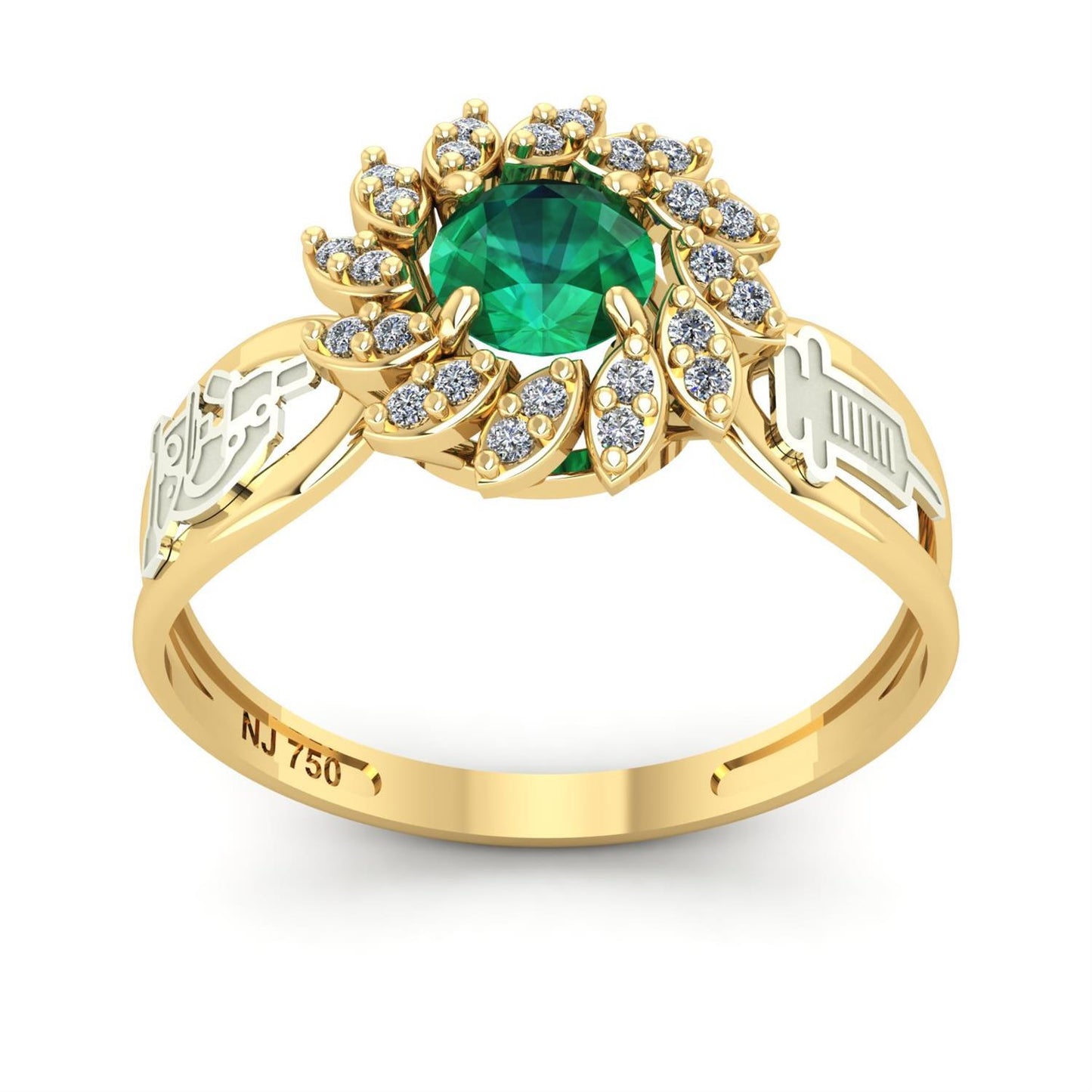 Anel de Formatura de Biomedicina Magnus Flos II Ouro 18k