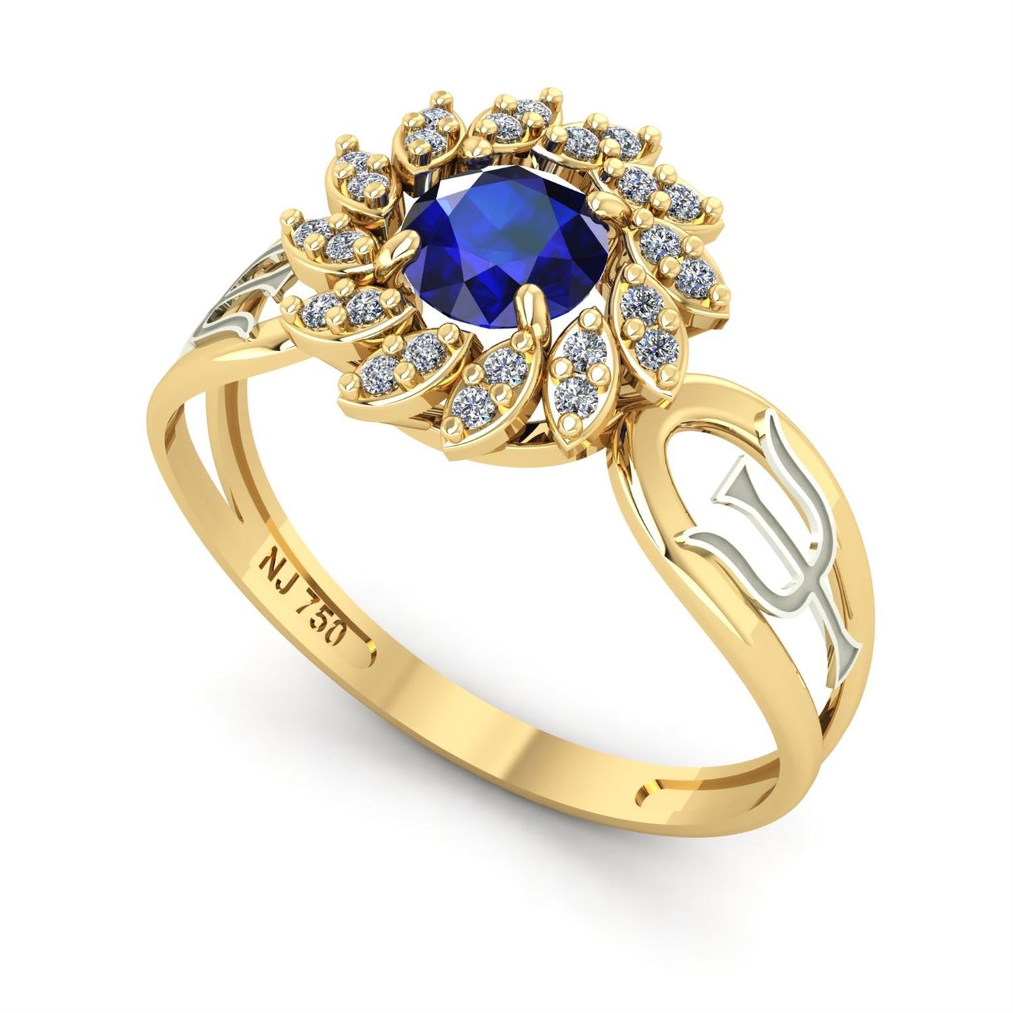 Anel de Formatura de Psicologia Magnus Flos II Ouro 18k