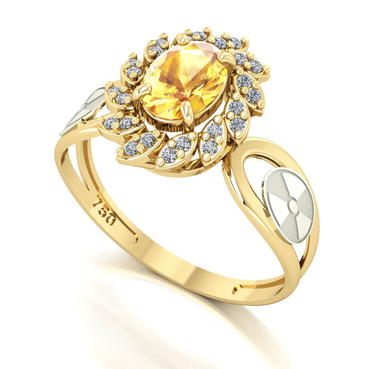 Anel de Formatura de Radiologia Magnus Flos Ouro 18k