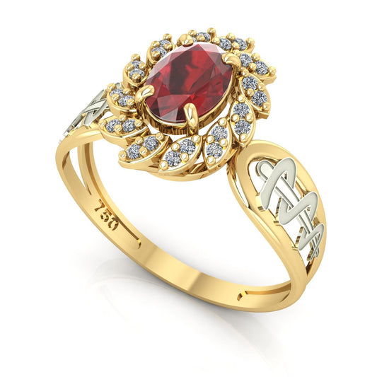 Anel de Formatura de Odontologia Magnus Flos Ouro 18k