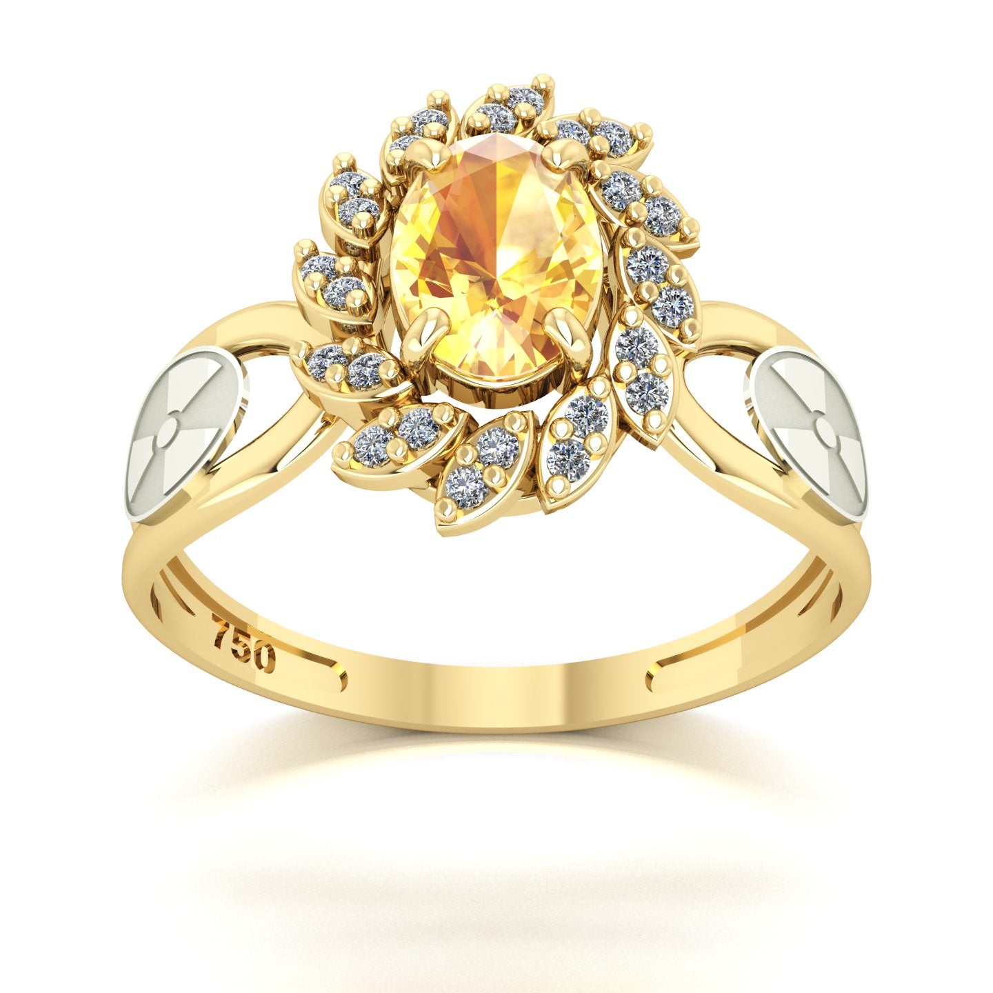 Anel de Formatura de Radiologia Magnus Flos Ouro 18k