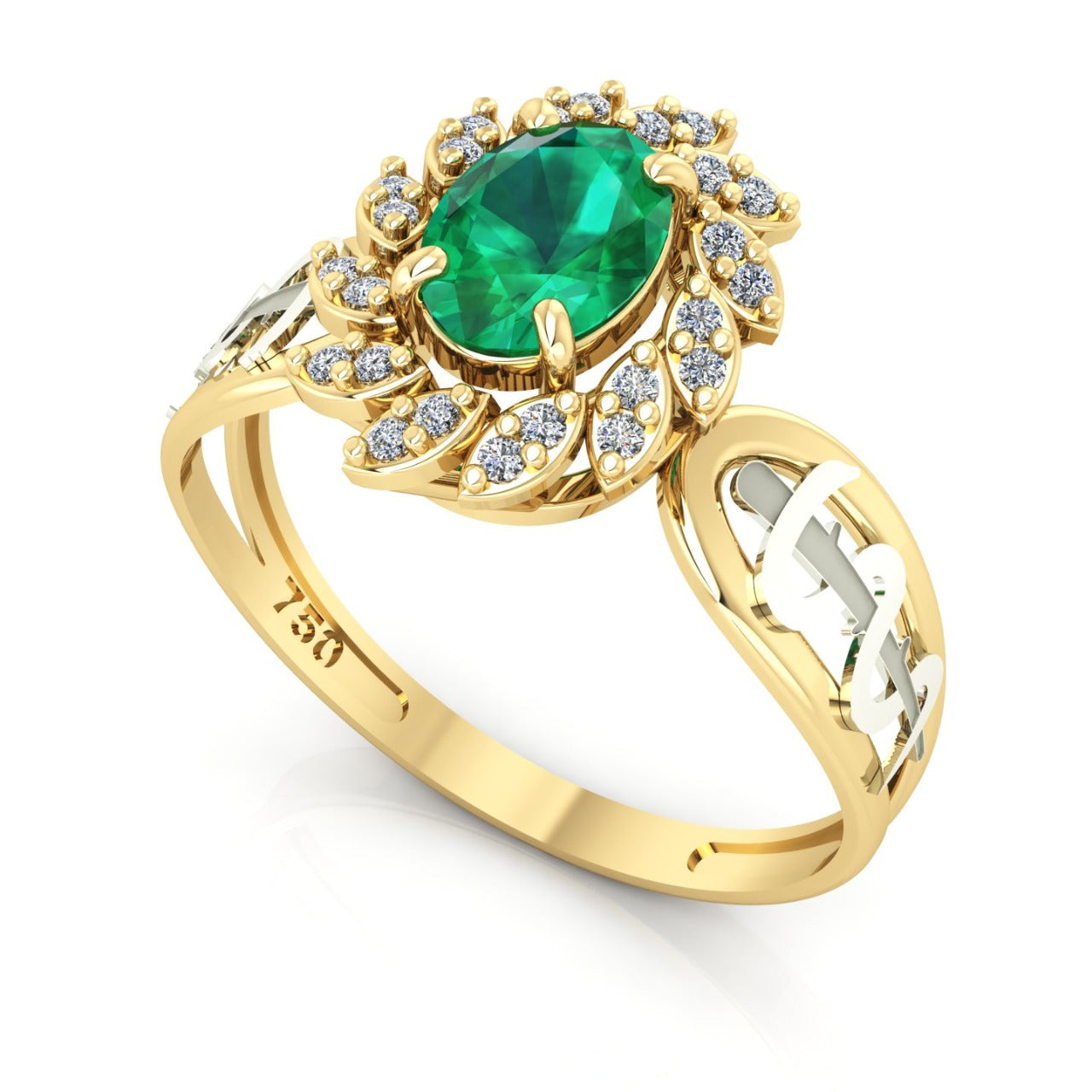 Anel de Formatura de Medicina Magnus Flos Ouro 18k