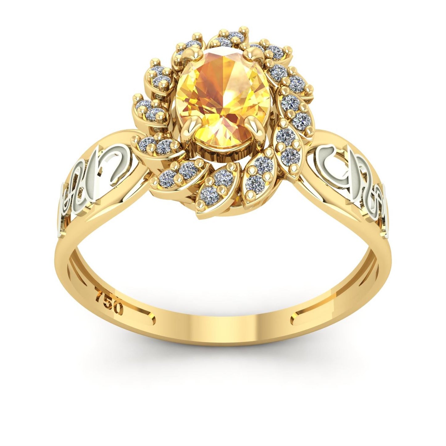 Anel de Formatura de Farmácia Magnus Flos Ouro 18k