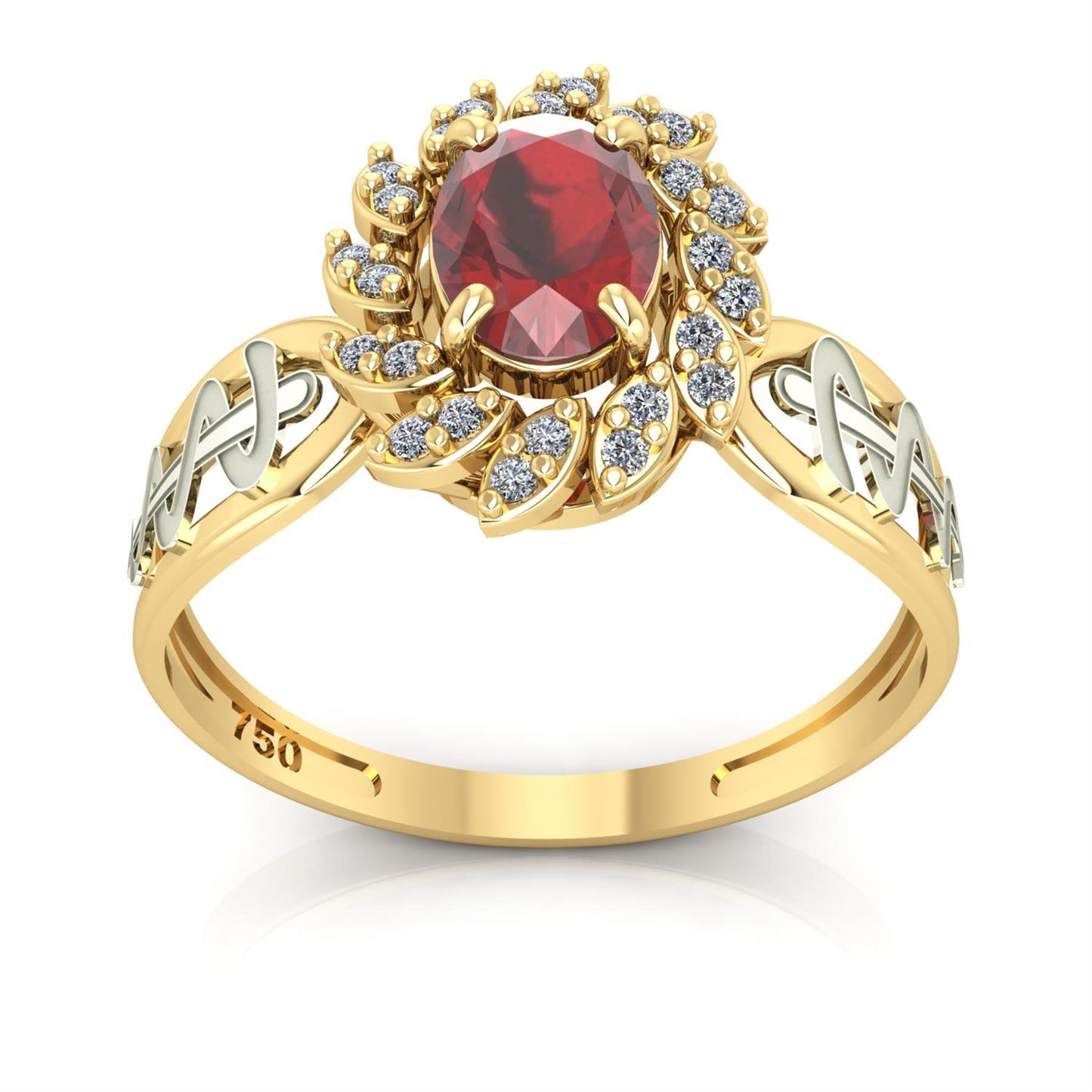 Anel de Formatura de Odontologia Magnus Flos Ouro 18k