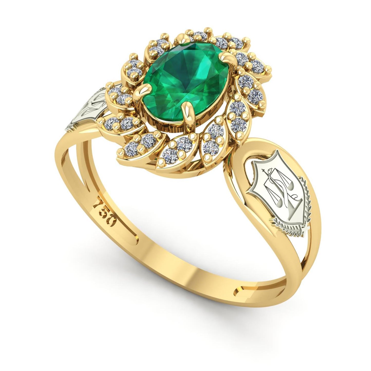 Anel de Formatura de Nutrição Magnus Flos Ouro 18k