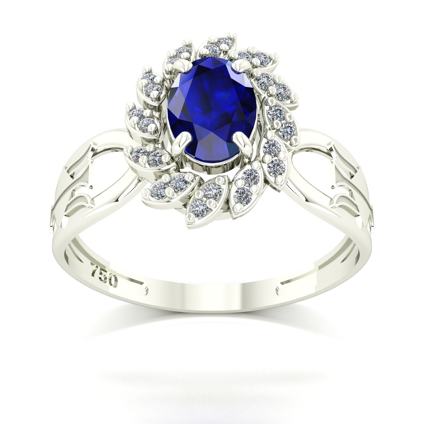 Anel de Formatura de Recursos Humanos Magnus Flos Ouro 18k