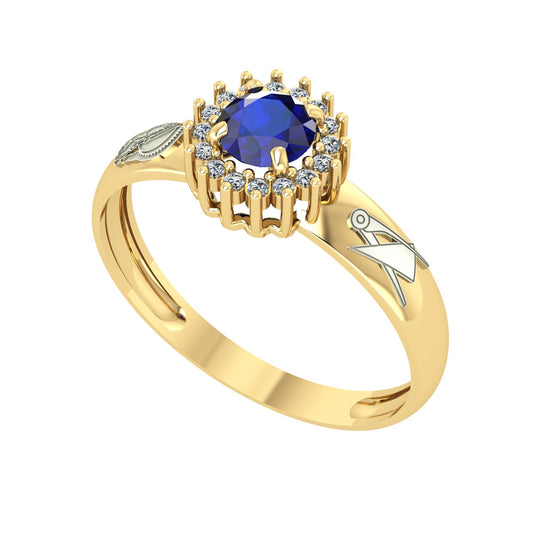 Anel de Formatura de Engenharia de Produção Majestic Ouro 18k