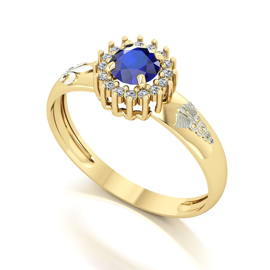 Anel de Formatura de Pedagogia Majestic Ouro 18k