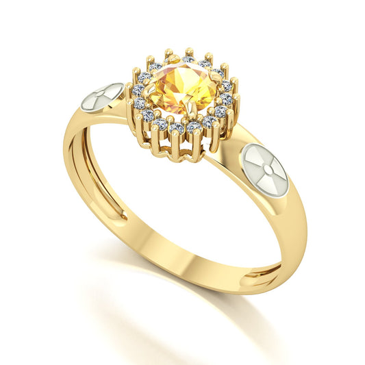 Anel de Formatura de Radiologia Majestic Ouro 18k