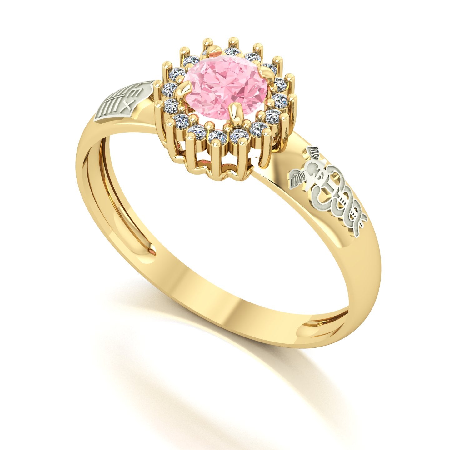 Anel de Formatura de Ciências Contábeis Majestic Ouro 18k