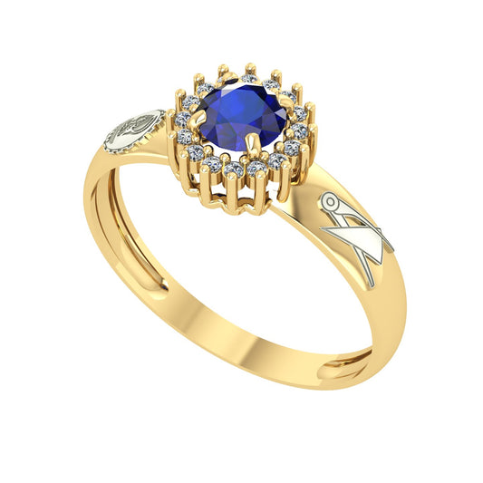 Anel de Formatura de Engenharia Civil Majestic Ouro 18k