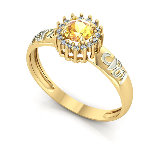 Anel de Formatura de Farmácia Majestic Ouro 18k