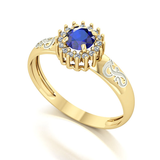 Anel de Formatura de Fonoaudiologia Majestic Ouro 18k