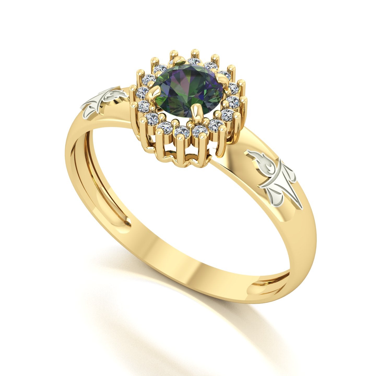 Anel de Formatura de Serviço Social Majestic Ouro 18k