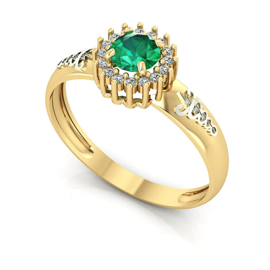 Anel de Formatura de Fisioterapia Majestic Ouro 18k