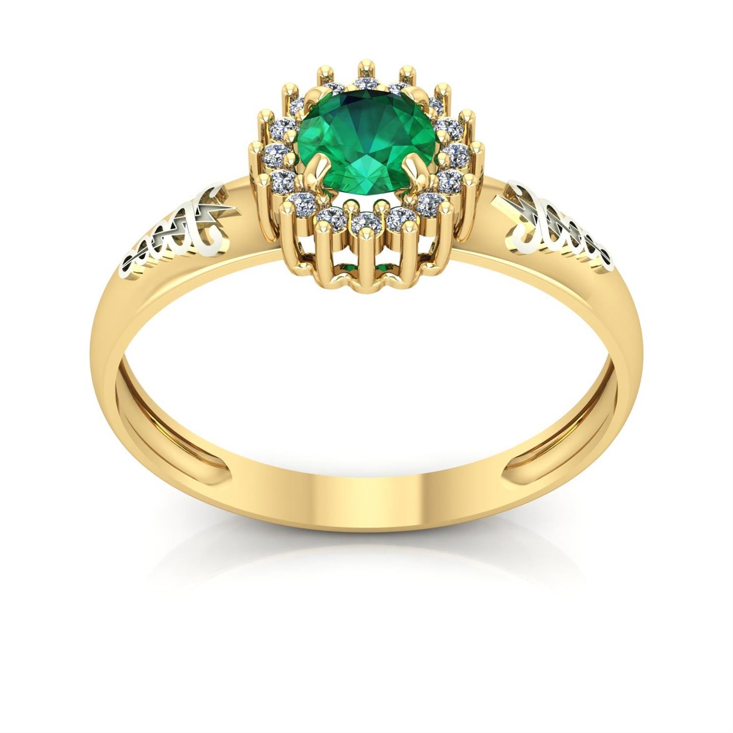 Anel de Formatura de Fisioterapia Majestic Ouro 18k