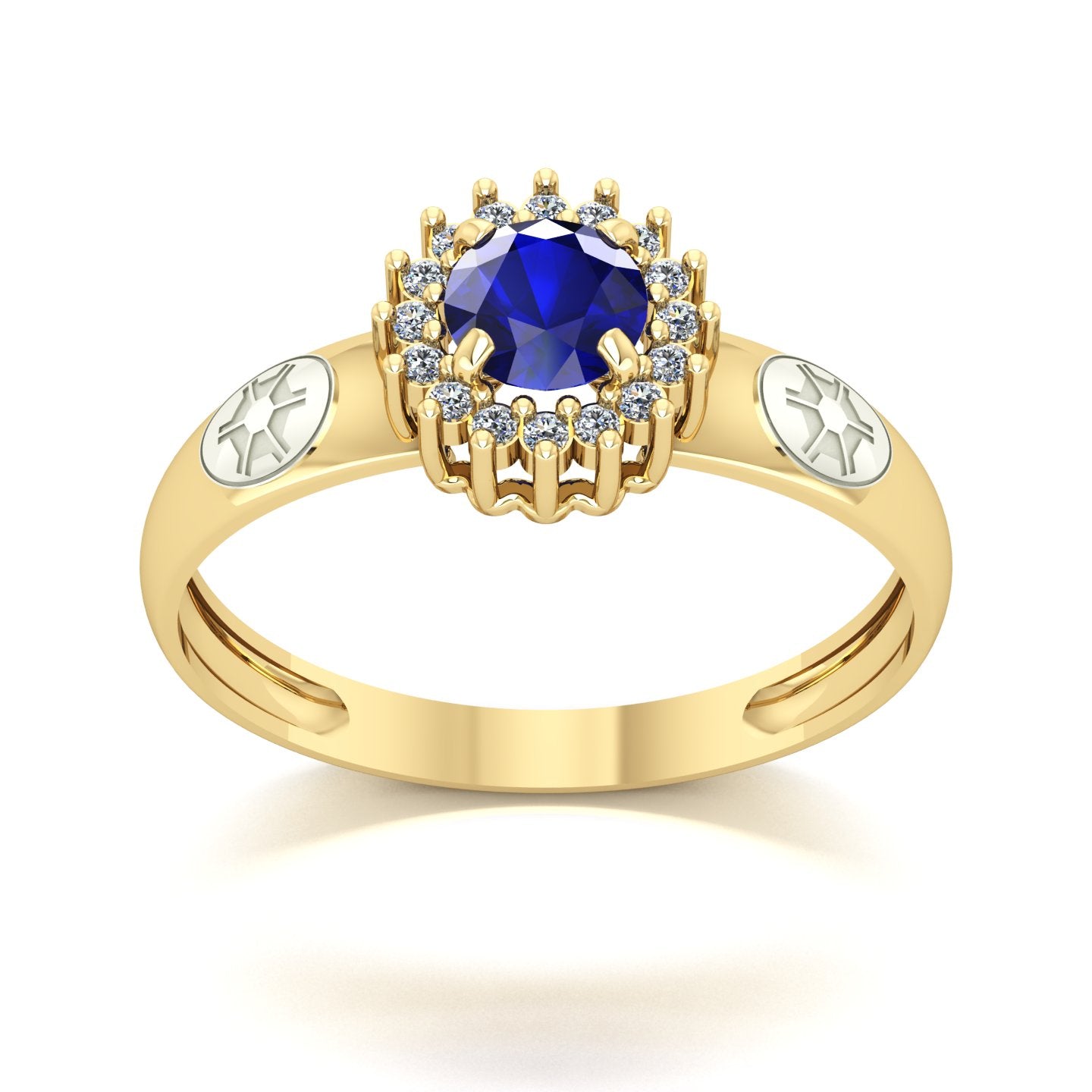 Anel de Formatura de Engenharia Agronômica Majestic Ouro 18k