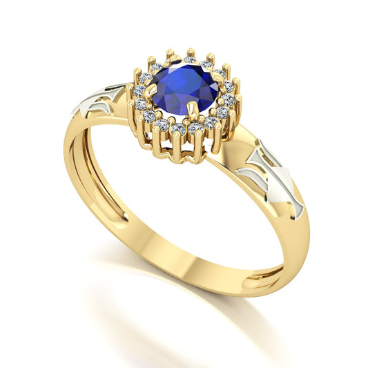 Anel de Formatura de Recursos Humanos Majestic Ouro 18k