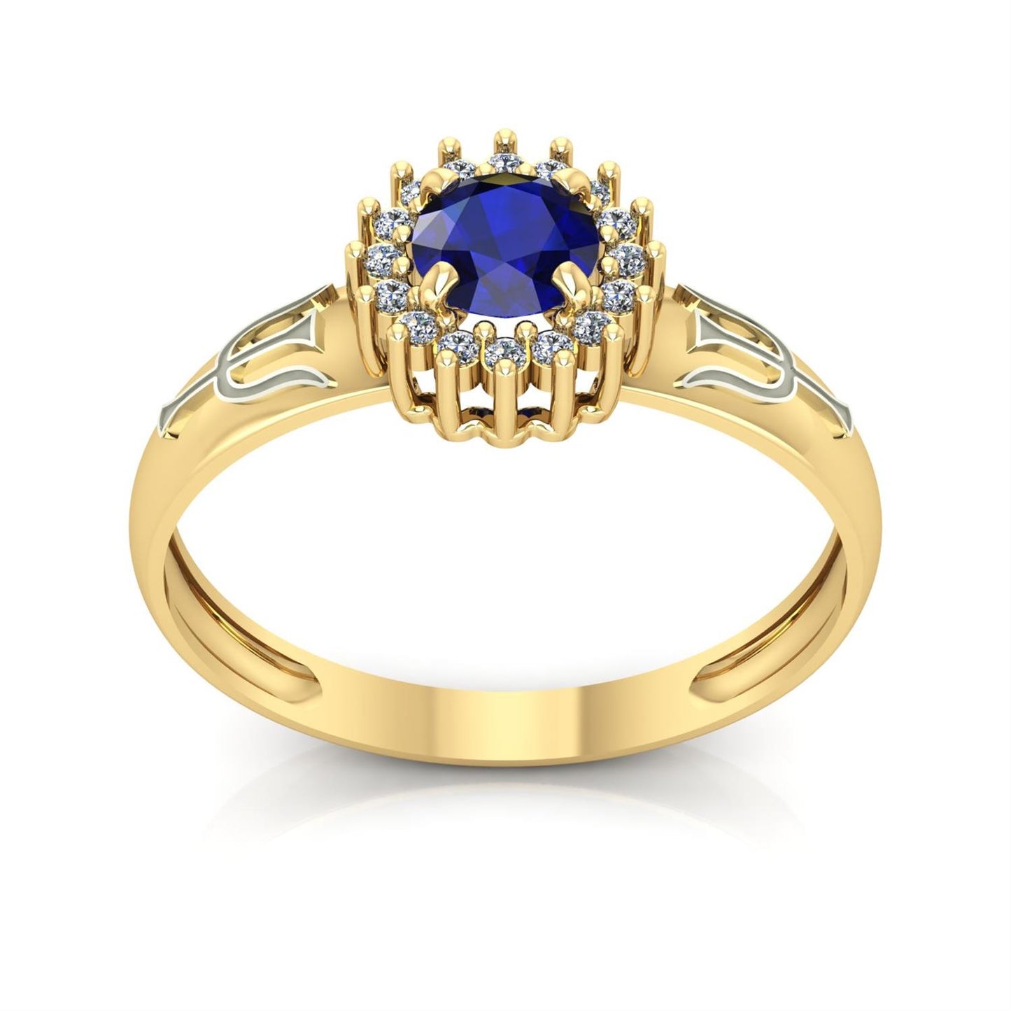 Anel de Formatura de Psicologia Majestic Ouro 18k