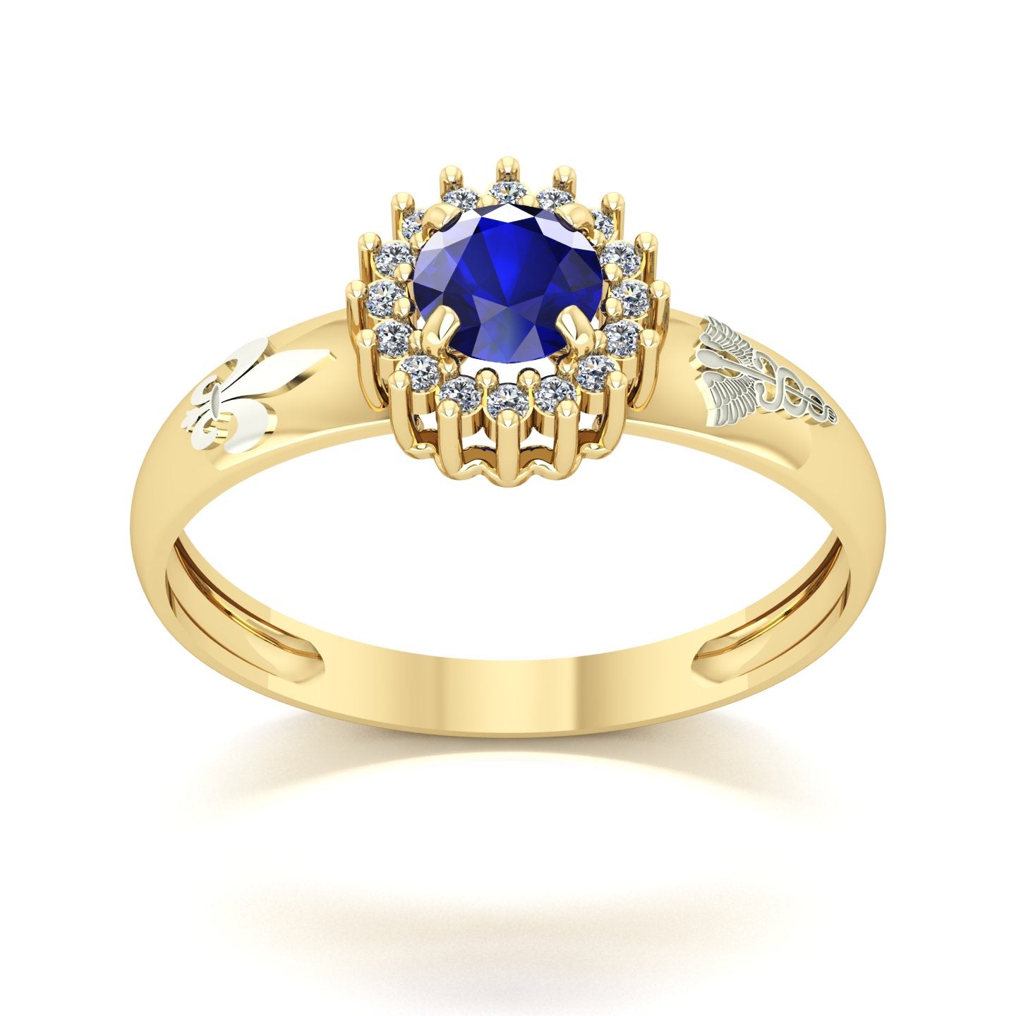 Anel de Formatura de Pedagogia Majestic Ouro 18k