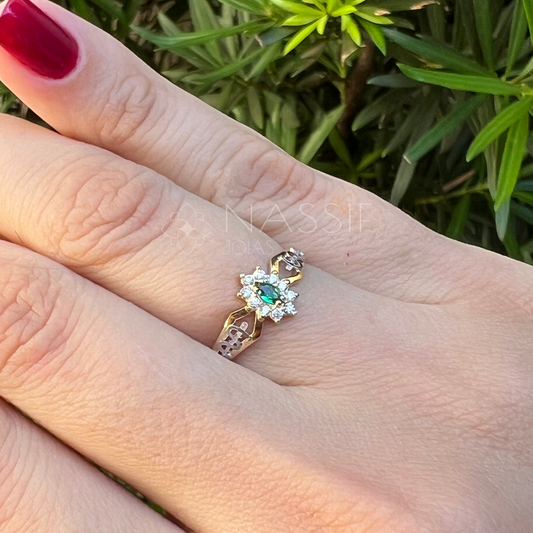 Anel de Formatura de Medicina Lovely Ouro 18k