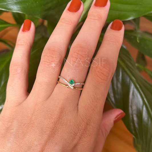 Anel de Formatura de Veterinária Vitalis Serpentis Ouro 18k