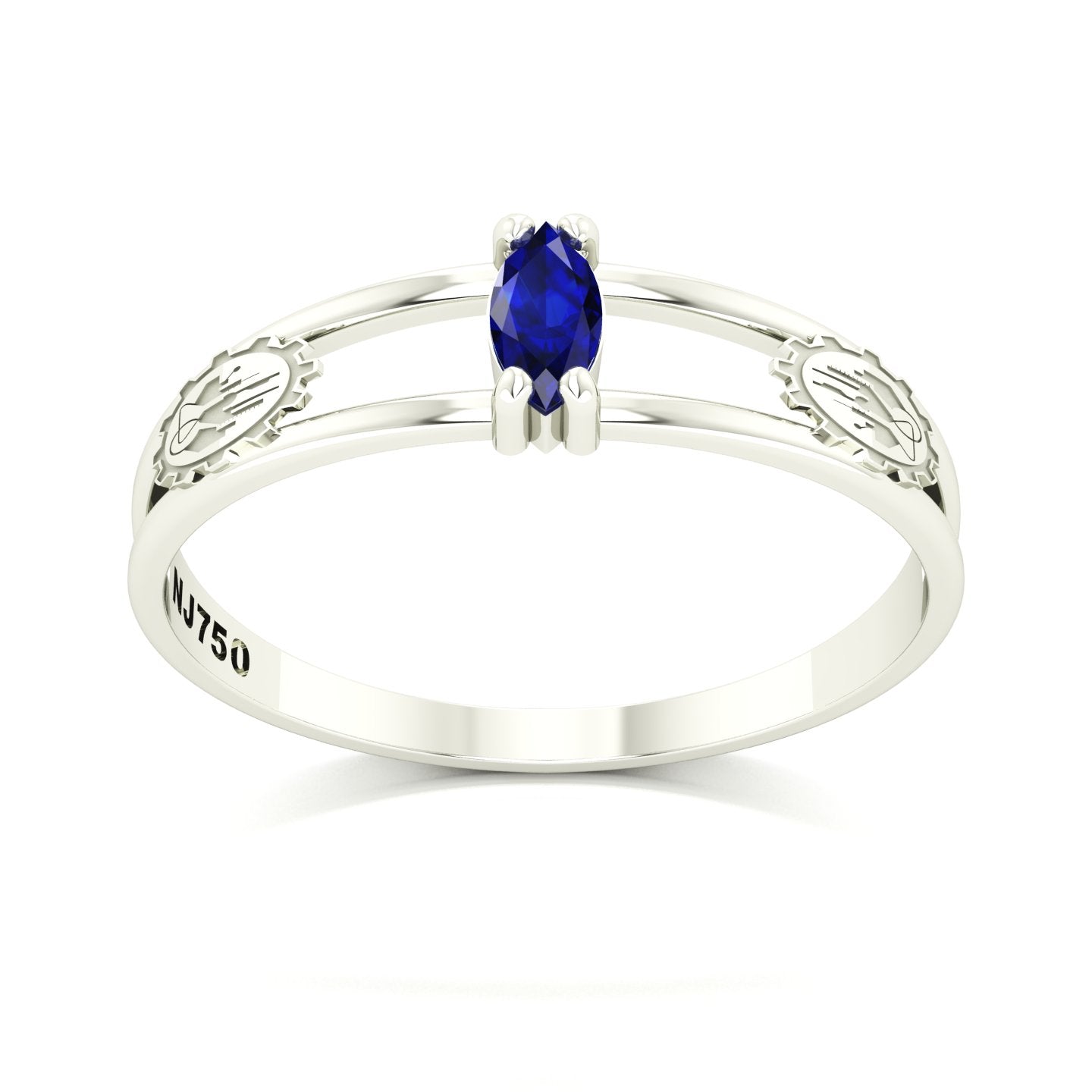 Anel de Formatura de Engenharia Química Nexus II Ouro 18k