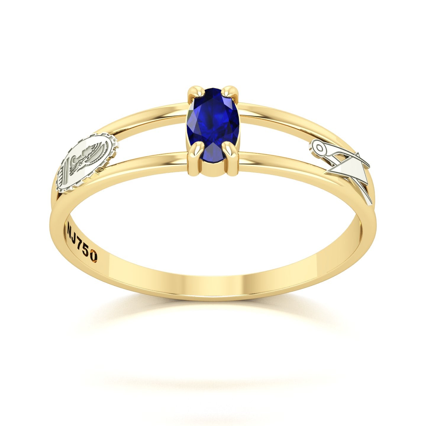 Anel de Formatura de Engenharia Civil Nexus III Ouro 18k