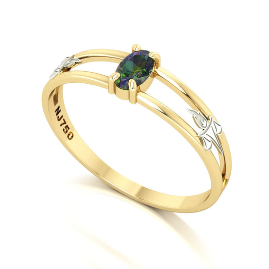 Anel de Formatura de Serviço Social Nexus III Ouro 18k