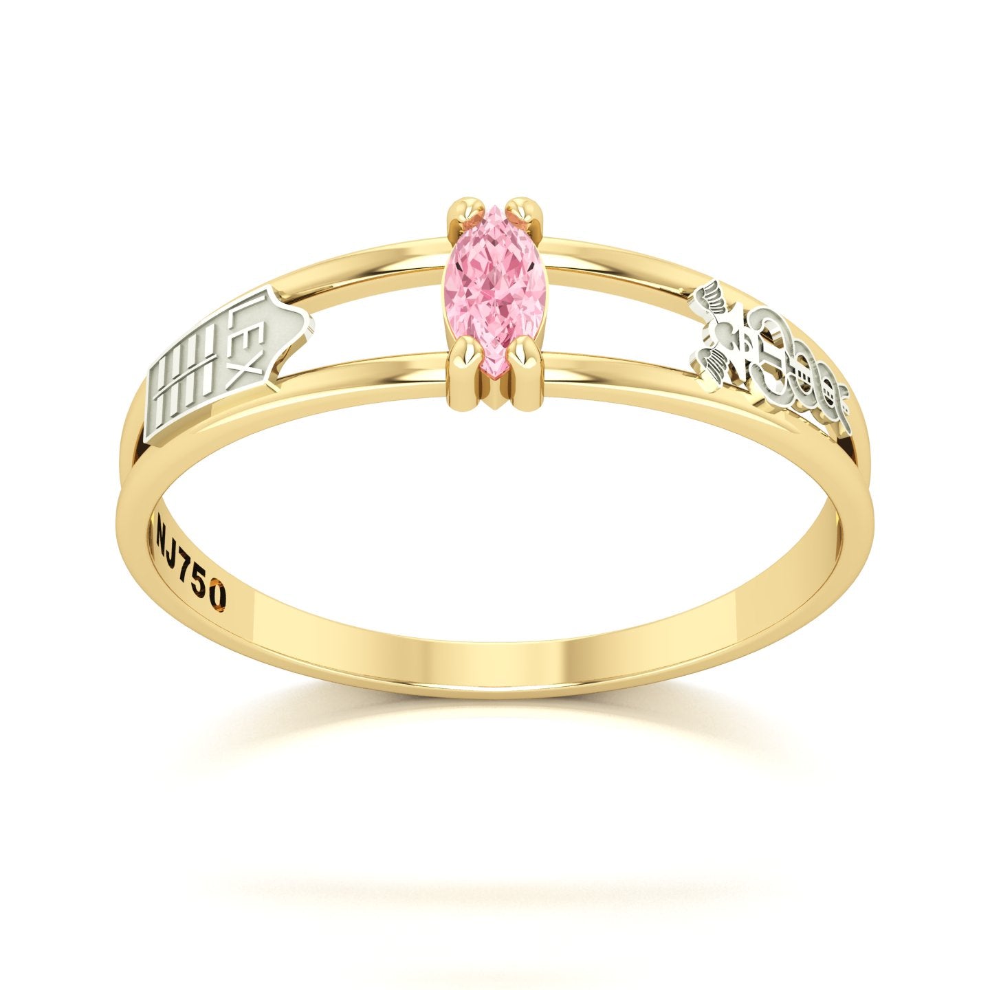 Anel de Formatura de Ciências Contábeis Nexus II Ouro 18k