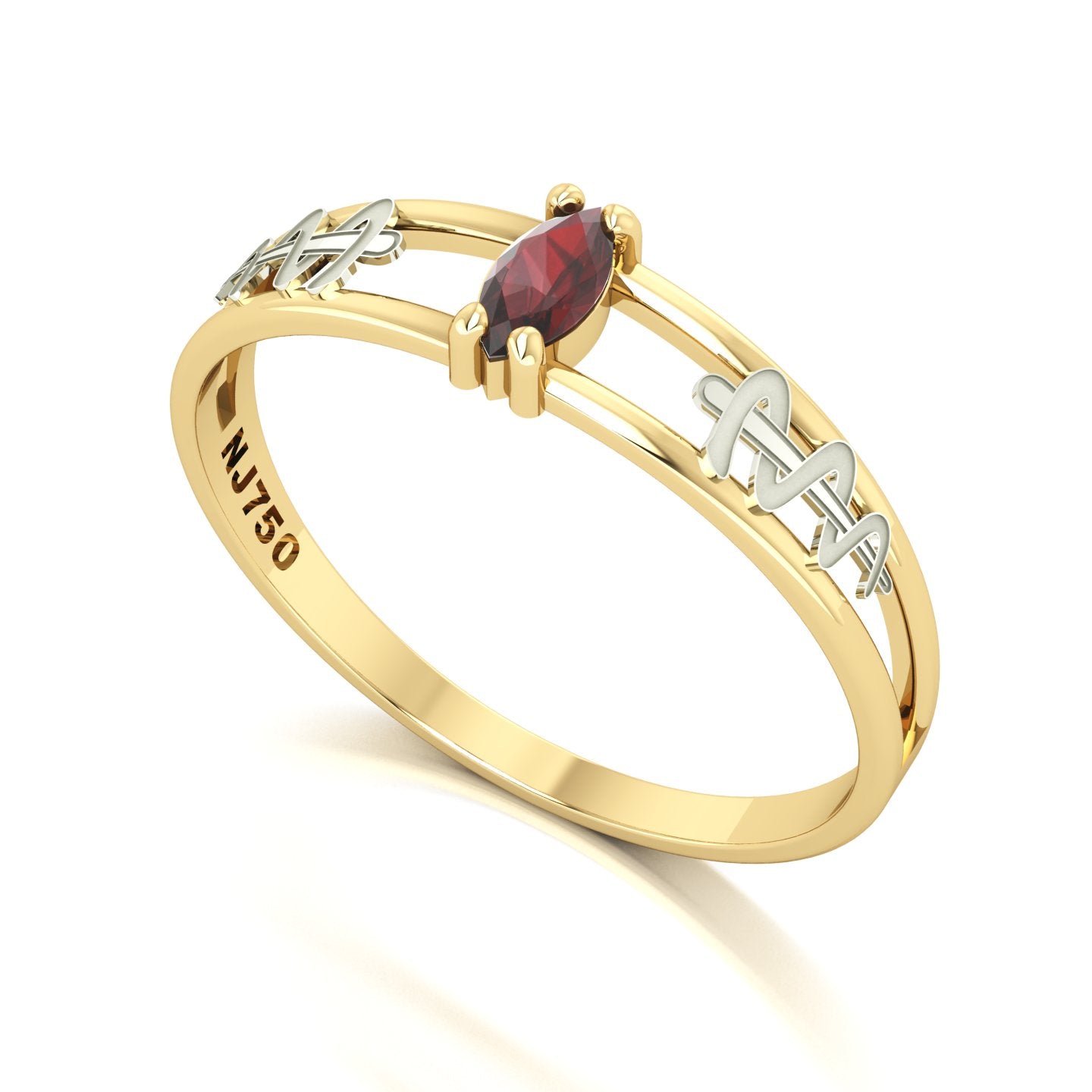 Anel de Formatura de Odontologia Nexus II Ouro 18k