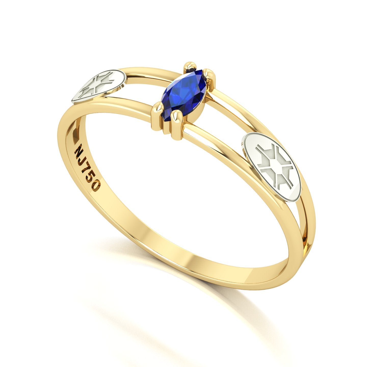 Anel de Formatura de Engenharia Agronômica Nexus II Ouro 18k