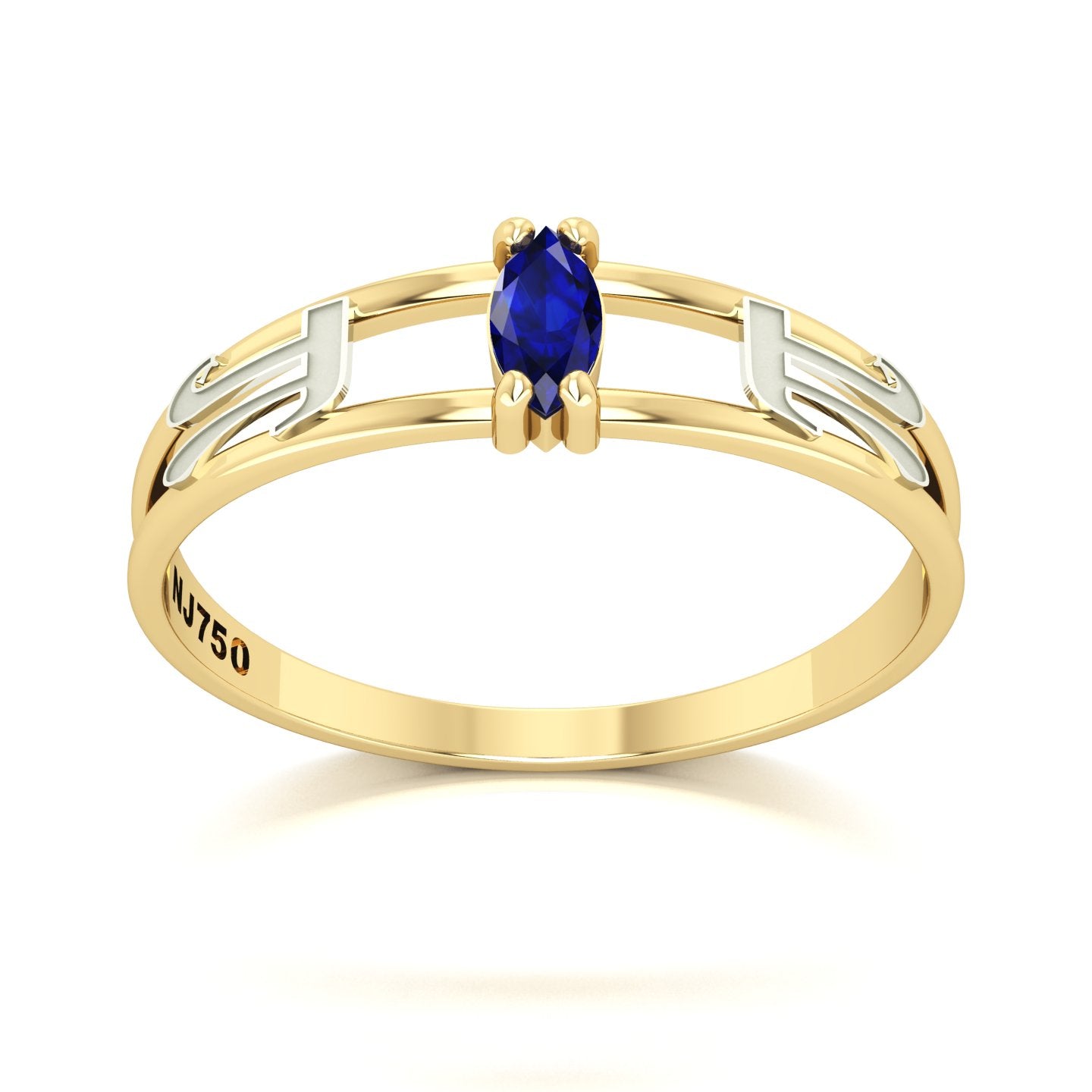 Anel de Formatura de Matemática Nexus II Ouro 18k