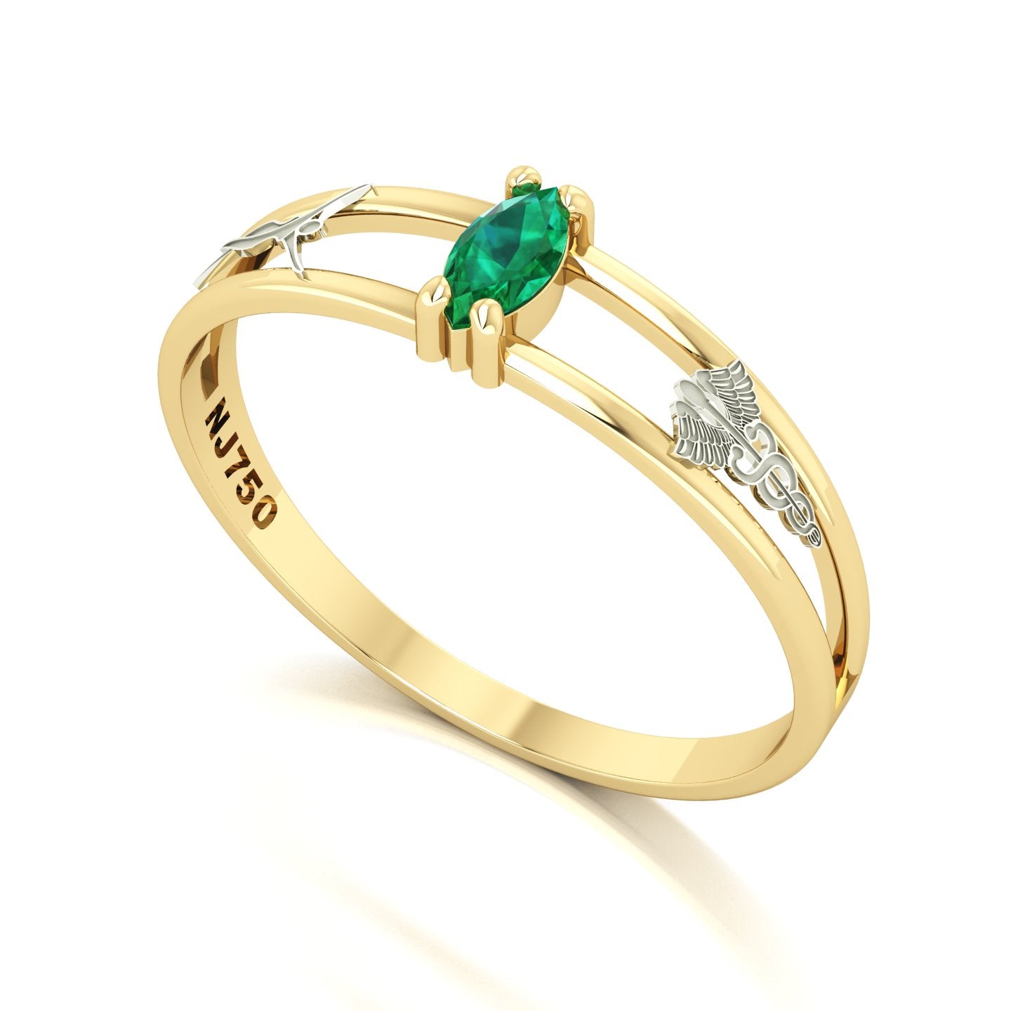Anel de Formatura de Estética Nexus II Ouro 18k