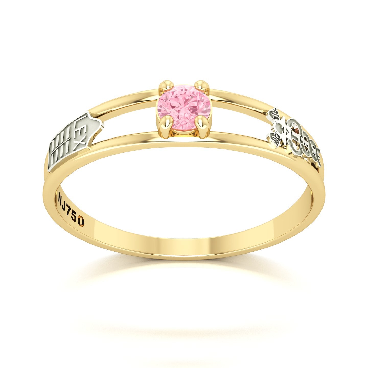 Anel de Formatura de Ciências Contábeis Nexus IV Ouro 18k