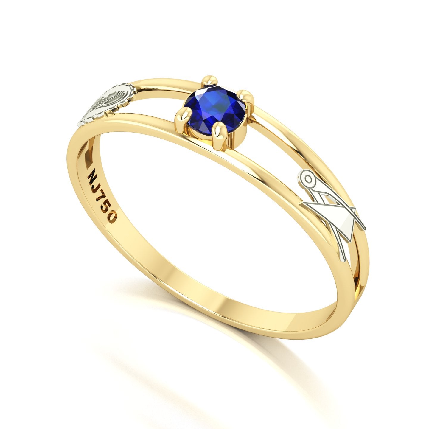 Anel de Formatura de Engenharia Civil Nexus IV Ouro 18k