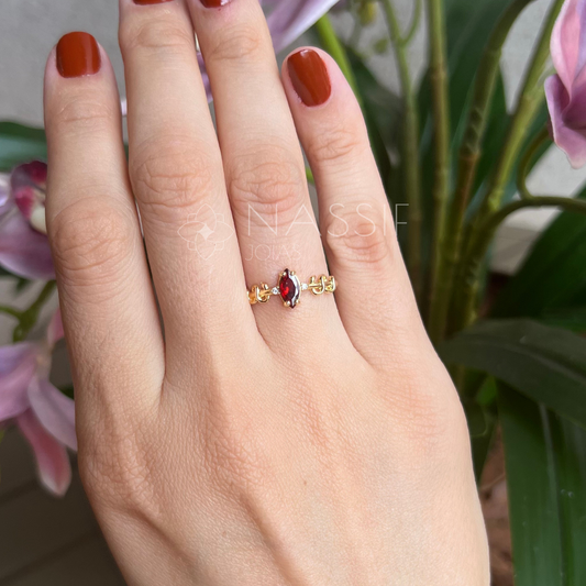 Anel de Formatura de Odontologia Meli Snakes Ouro 18k