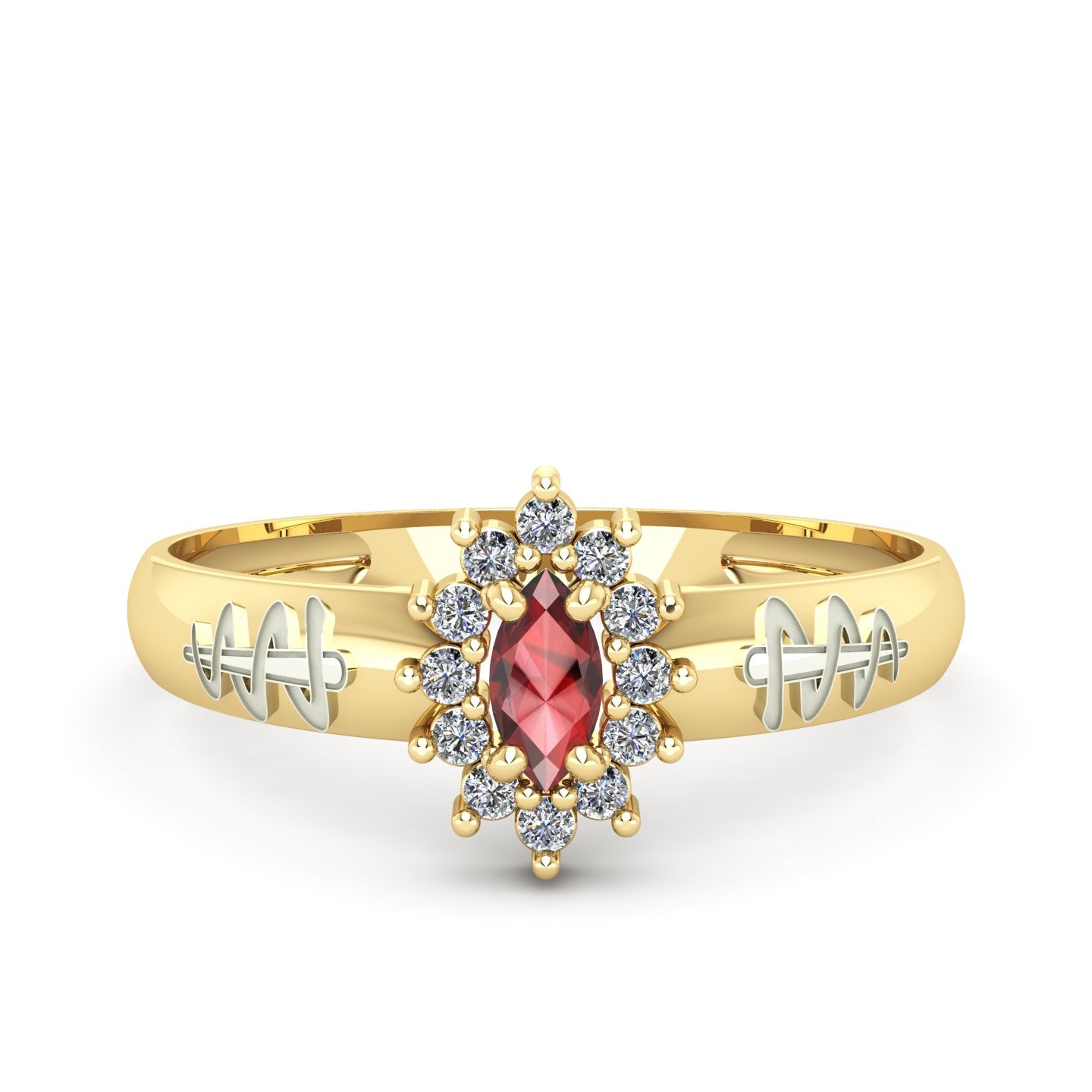 Anel de Formatura de Odontologia Evermore III Ouro 18k