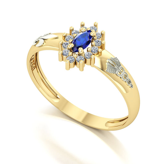 Anel de Formatura de Pedagogia Evermore III Ouro 18k