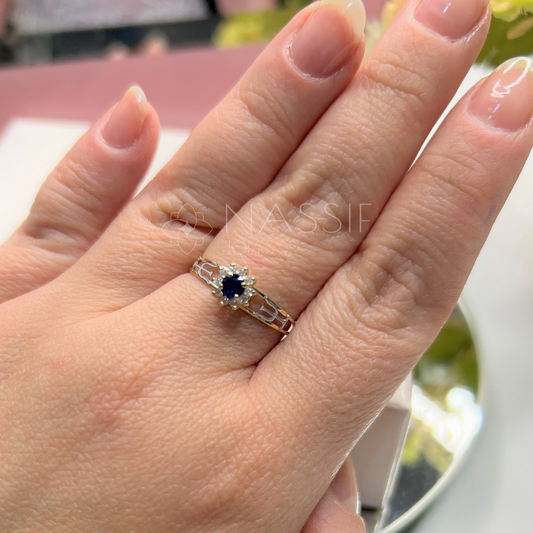 Anel de Formatura Psicologia Crown Ouro 18k