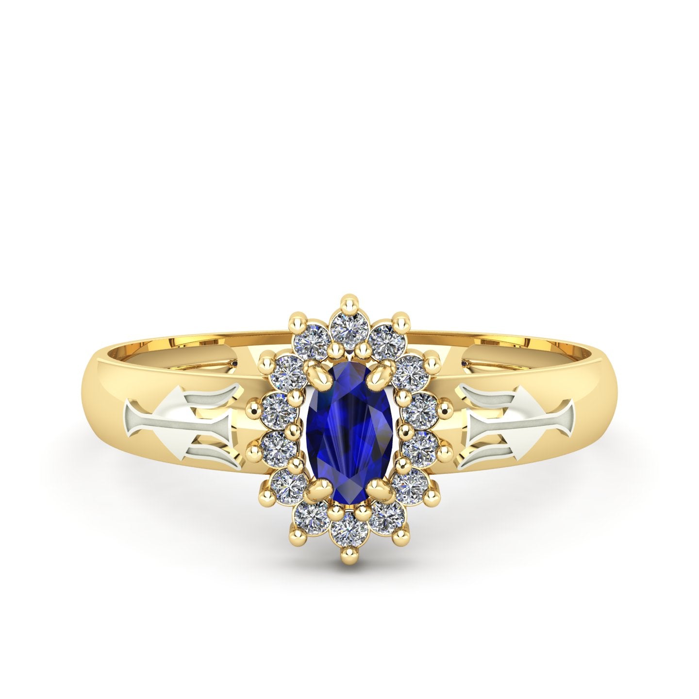 Anel de Formatura de Recursos Humanos Evermore II Ouro 18k