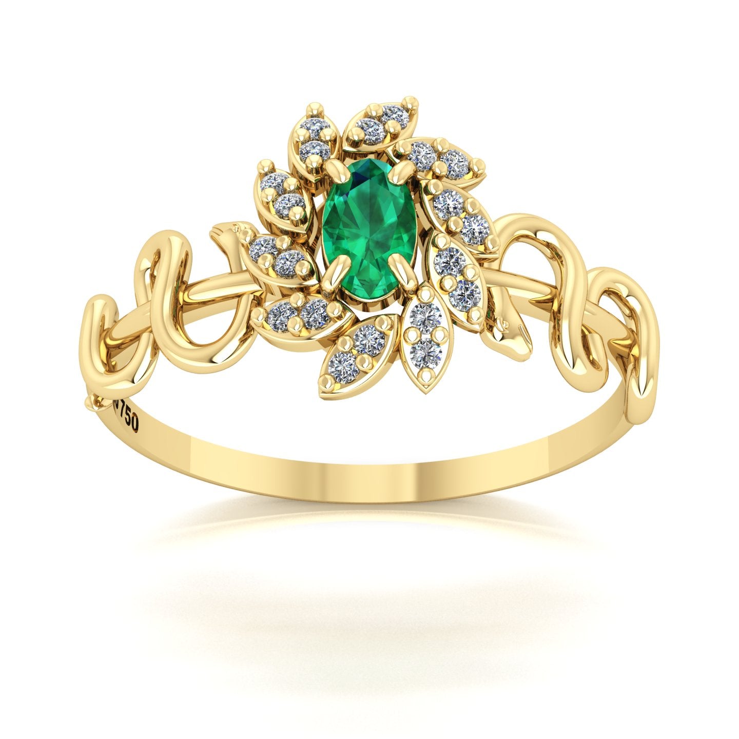 Anel de Formatura de Medicina Royal Snakes Ouro 18k