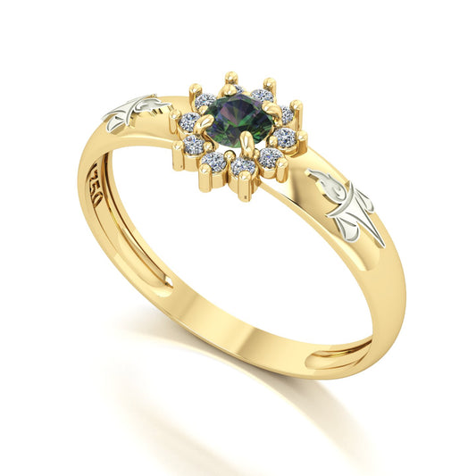 Anel de Formatura de Serviço Social Evermore Ouro 18k