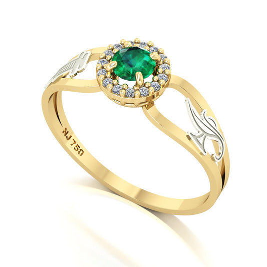 Anel de Formatura de Técnico em Enfermagem Shiny Ouro 18k