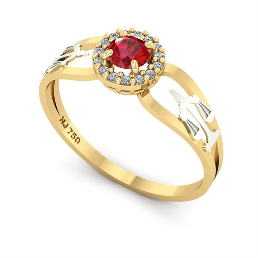 Anel de Formatura de Direito Shiny Ouro 18k