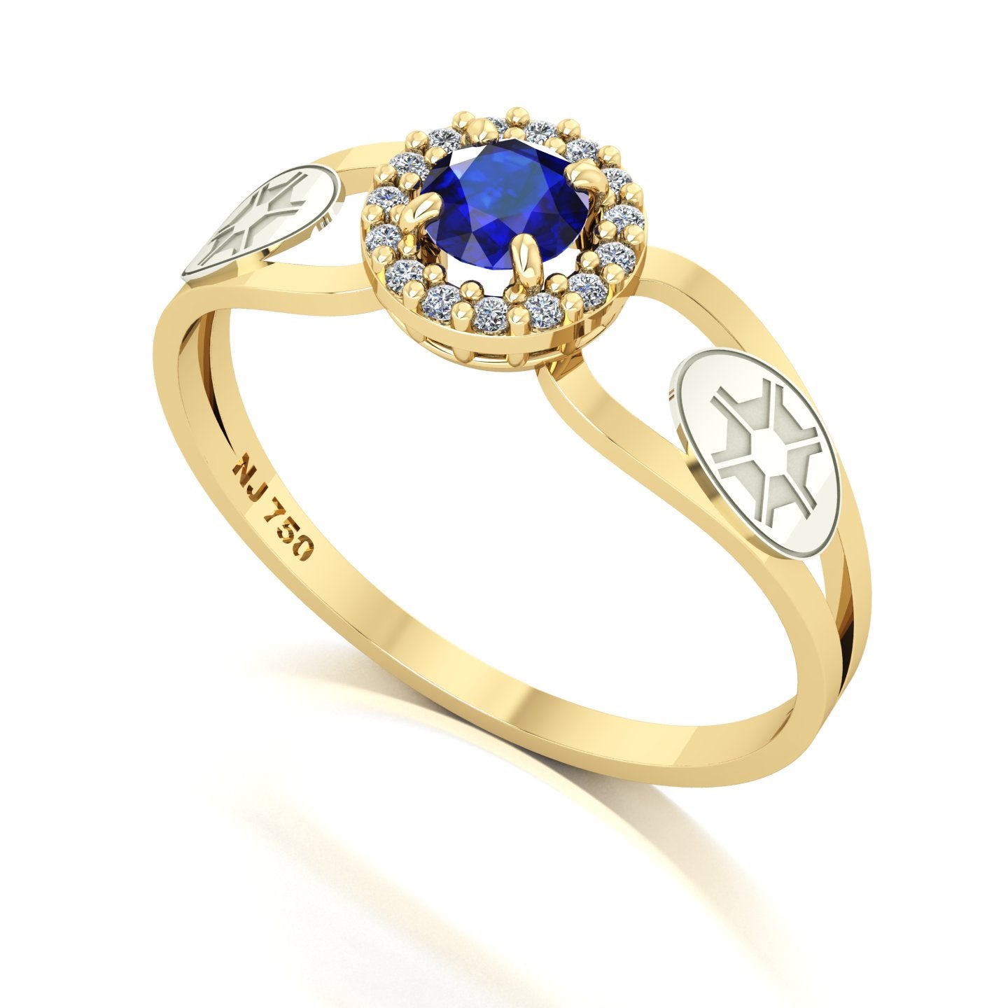 Anel de Formatura de Engenharia Agronômica Shiny Ouro 18k