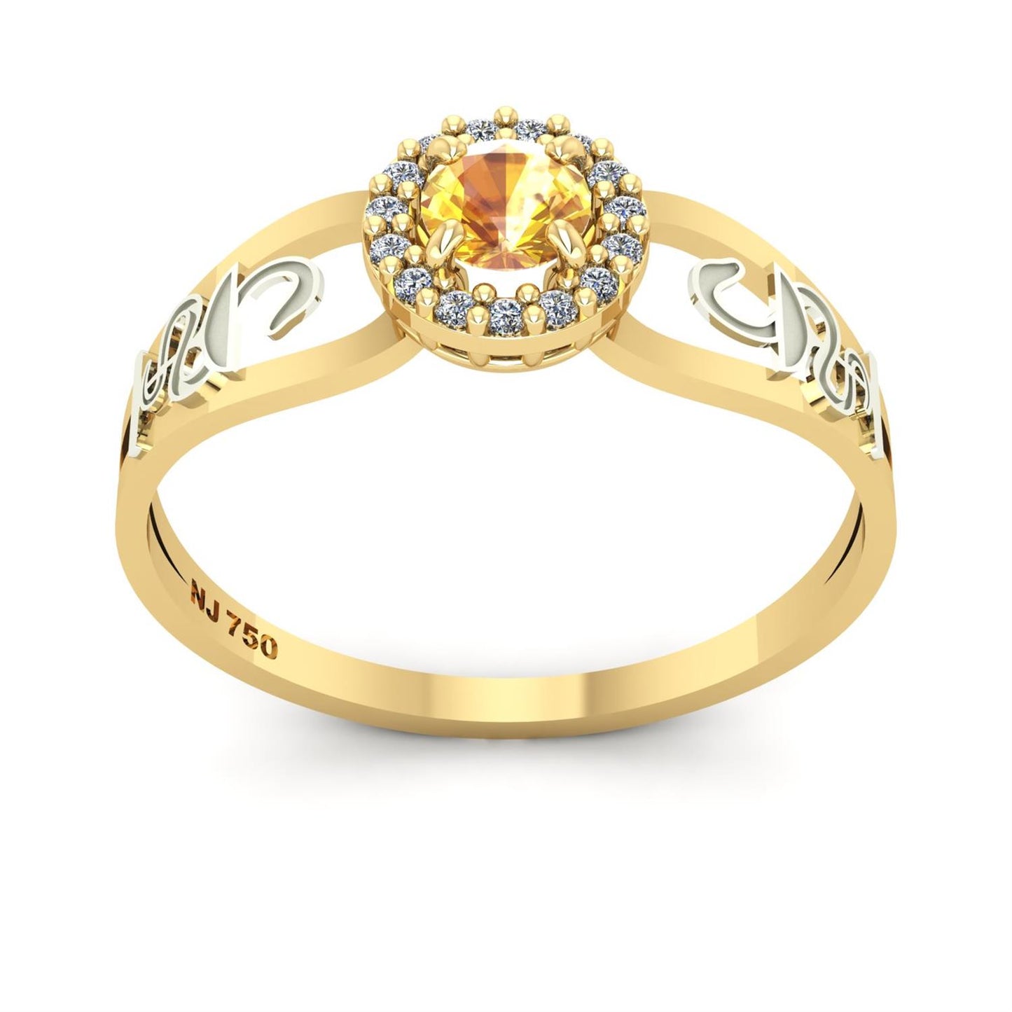 Anel de Formatura de Farmácia Shiny Ouro 18k