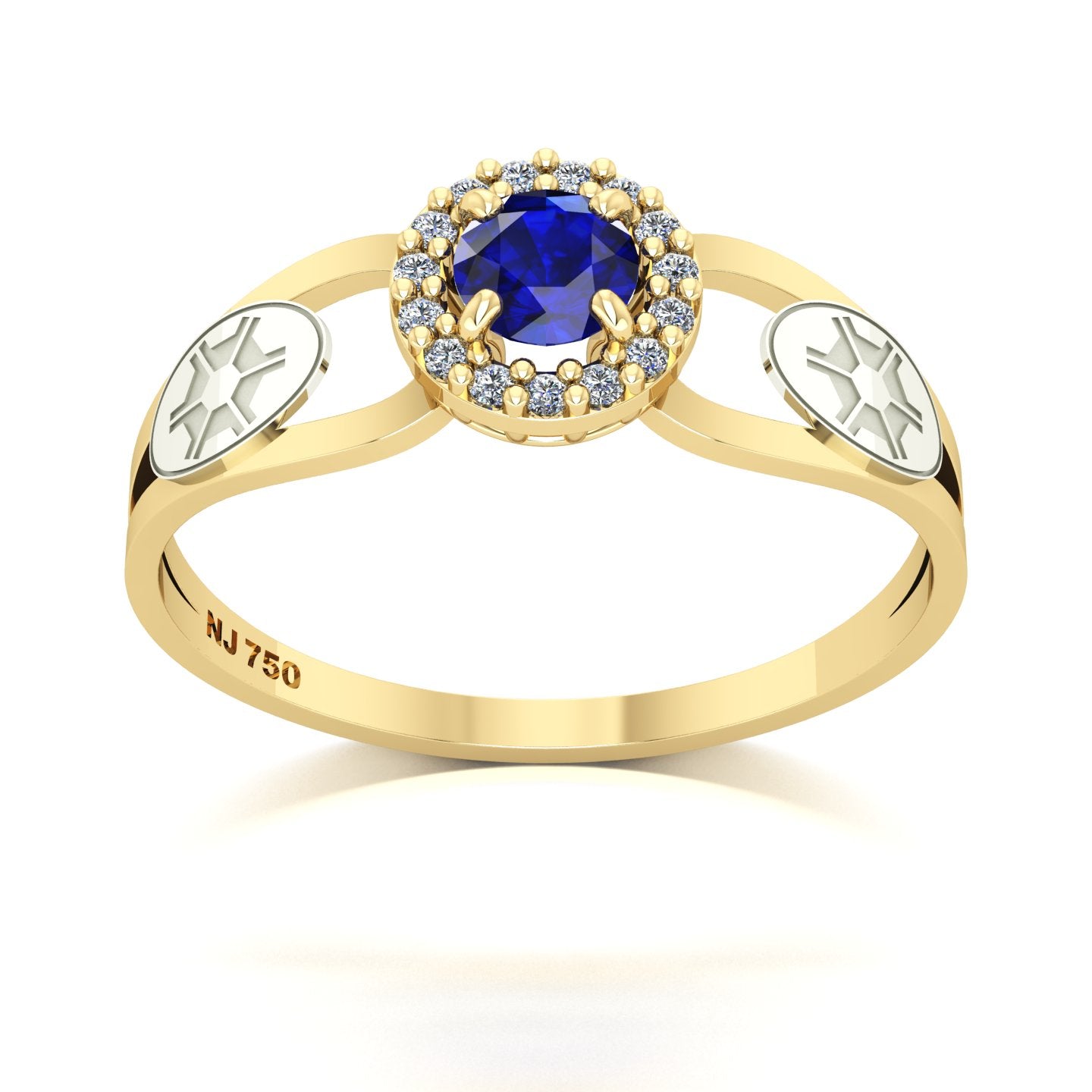 Anel de Formatura de Engenharia Agronômica Shiny Ouro 18k