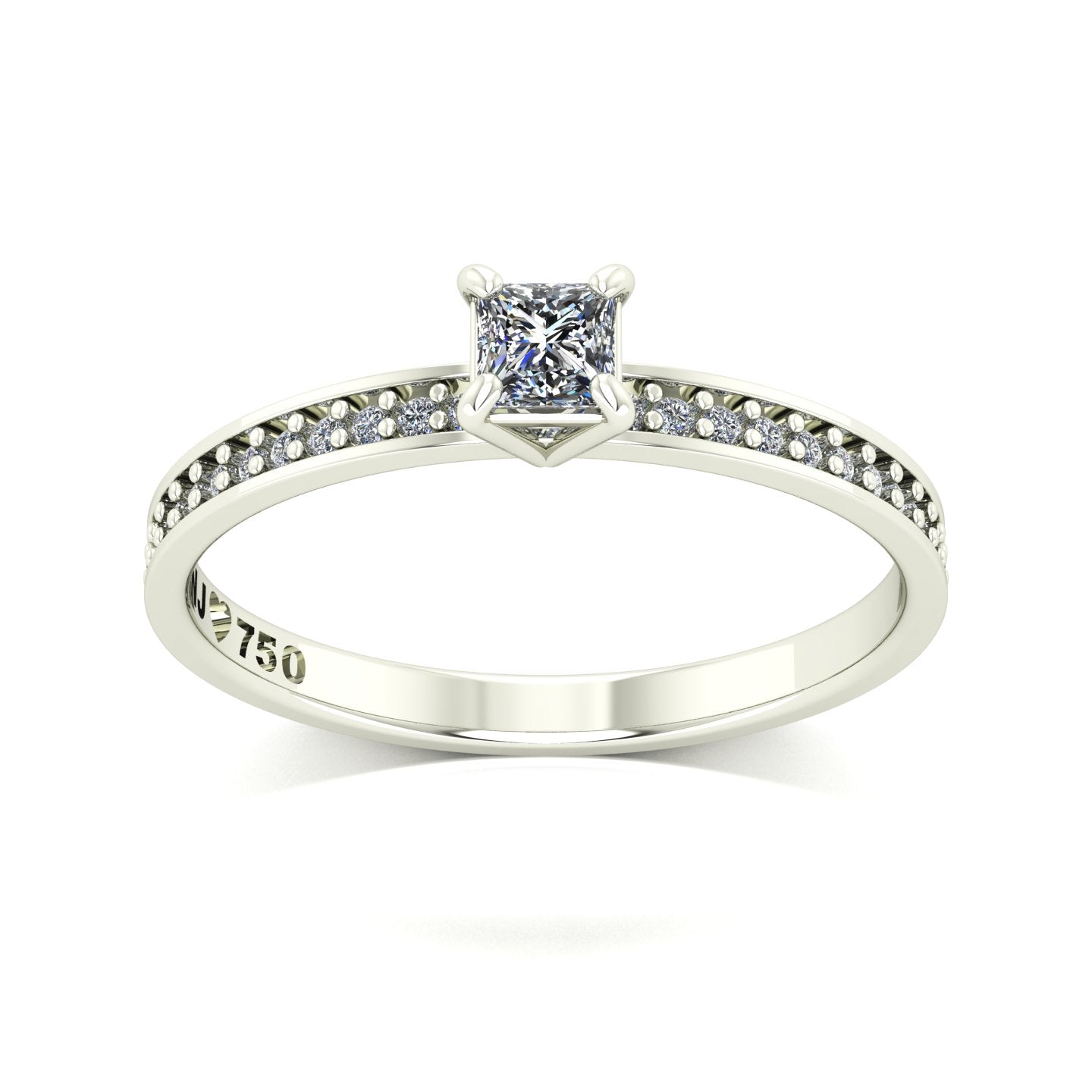 Anel de Noivado Solitarie I Ouro 18k